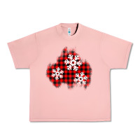 Salmon Christmas snowflakes patch Urban Heavy Tee - AdoDesignShop