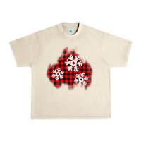 Sandshell Christmas snowflakes patch Urban Heavy Tee - AdoDesignShop