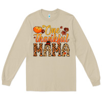 Mushroom one thankful mama Long Sleeve Tee - MaliasSmallBusiness