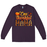 Plum one thankful mama Long Sleeve Tee - MaliasSmallBusiness
