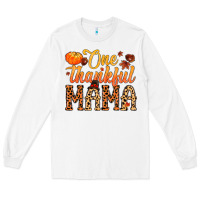 White one thankful mama Long Sleeve Tee - MaliasSmallBusiness