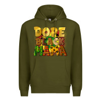 Army Green dope black mama juneteenth Premium Hoodie - CowGirlArtShop