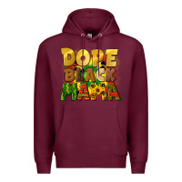 Burgundy dope black mama juneteenth Premium Hoodie - CowGirlArtShop