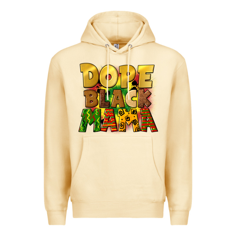 Dope Black Mama Juneteenth Premium Hoodie by CowGirlArtShop | Teevron
