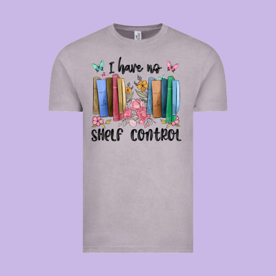 I Have No Shelf Control Vintage Tee Designed By Maliassmallbusiness