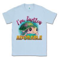 Dusty Blue i'm turtley adorable Classic Tee - NancyCooperArtShop
