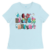 Baby Blue dialysis nurse Ladies Tee - AdoDesignShop