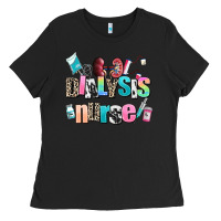 Black dialysis nurse Ladies Tee - AdoDesignShop