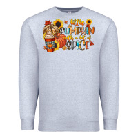 Heather Grey little pumpkin with a lot of spice Premium Sweatshirt - CowGirlArtShop