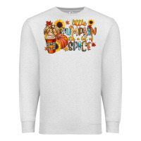 Oatmeal Heather little pumpkin with a lot of spice Premium Sweatshirt - CowGirlArtShop