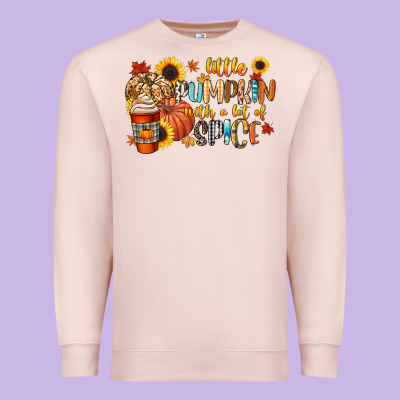 Little Pumpkin With A Lot Of Spice Premium Sweatshirt Designed By Cowgirlartshop