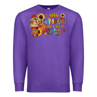 Purple little pumpkin with a lot of spice Premium Sweatshirt - CowGirlArtShop