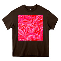 Chocolate Brown valentines day marble seamless pattern Heavy Core Tee - BundleAndBundleShop