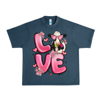 Midnight Navy love cow valentine's day Urban Heavy Tee - MaliasSmallBusiness