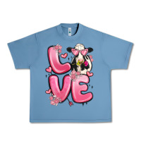 Pebble Blue love cow valentine's day Urban Heavy Tee - MaliasSmallBusiness