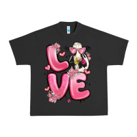 Pigment Black love cow valentine's day Urban Heavy Tee - MaliasSmallBusiness
