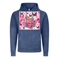 Vintage Denim breast cancer nails hope Vintage Hoodie - MaliasSmallBusiness