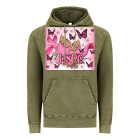 Vintage Olive breast cancer nails hope Vintage Hoodie - MaliasSmallBusiness