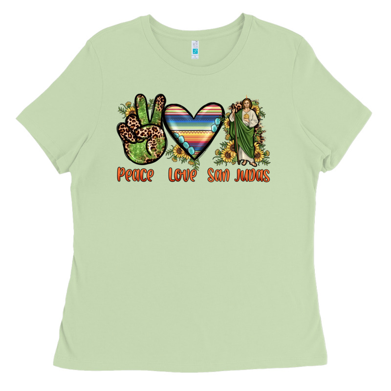Peace Love San Judas Ladies Tee by JahusDesignShop | Teevron