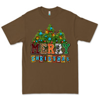 Cacao merry christmas with christmas trees Premium Tee - AdoDesignShop