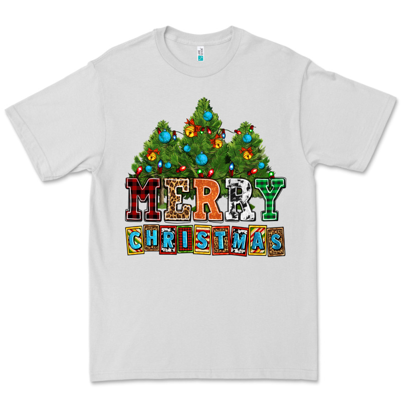 Merry Christmas With Christmas Trees Premium Tee by AdoDesignShop | Teevron