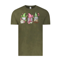 Vintage Olive spring gnomes Vintage Tee - MaliasSmallBusiness
