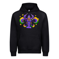 Black mardi gras crawfish 2 Urban Hoodie - FaDigitalArtStudio