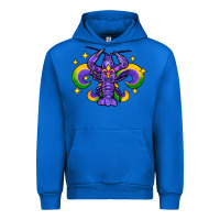 Cobalt mardi gras crawfish 2 Urban Hoodie - FaDigitalArtStudio