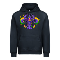 Navy mardi gras crawfish 2 Urban Hoodie - FaDigitalArtStudio