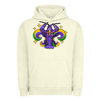 Pigment Pistachio mardi gras crawfish 2 Urban Hoodie - FaDigitalArtStudio