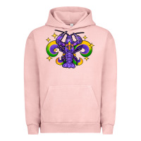 Pigment Salmon mardi gras crawfish 2 Urban Hoodie - FaDigitalArtStudio