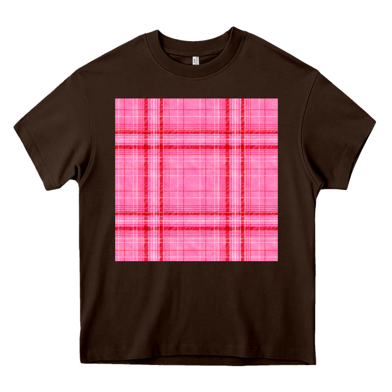 Valentines Day Plaid Seamless Pattern Heavy Core Tee by BundleAndBundleShop | Teevron