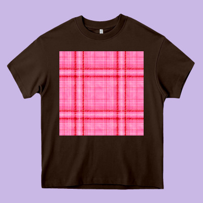 Valentines Day Plaid Seamless Pattern Heavy Core Tee Designed By Bundleandbundleshop