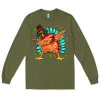 Army Green turkey Long Sleeve Tee - MaliasSmallBusiness