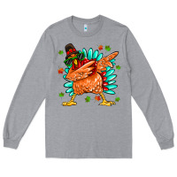 Heather Grey turkey Long Sleeve Tee - MaliasSmallBusiness