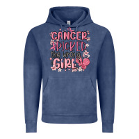 Vintage Denim cancer picked the wrong girl malia Vintage Hoodie - MaliasSmallBusiness