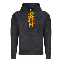 Vintage Black childhood cancer awareness dreamcatcher Vintage Hoodie - Jasminsmagicworld