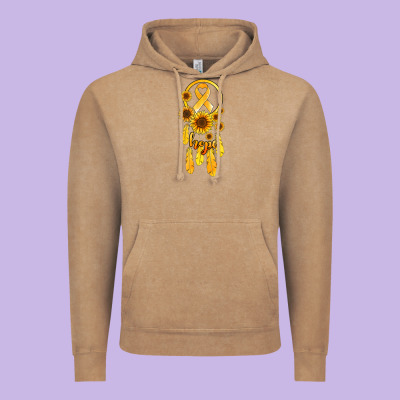 Childhood Cancer Awareness Dreamcatcher Vintage Hoodie Designed By Jasminsmagicworld