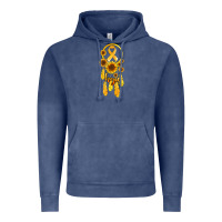 Vintage Denim childhood cancer awareness dreamcatcher Vintage Hoodie - Jasminsmagicworld