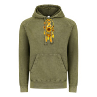Vintage Olive childhood cancer awareness dreamcatcher Vintage Hoodie - Jasminsmagicworld