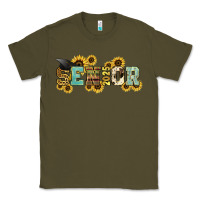 Army Green senior 2025 sunflowers Classic Tee - NancyCooperArtShop