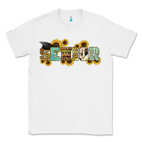 White senior 2025 sunflowers Classic Tee - NancyCooperArtShop
