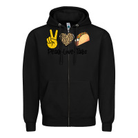 Black Peare Love Tacos Zipper Hoodie - Bettercallsaul