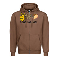 Chestnut Peare Love Tacos Zipper Hoodie - Bettercallsaul