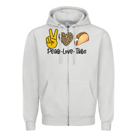 Peare Love Tacos Zipper Hoodie | Teevron