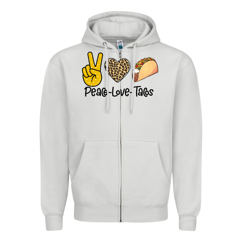 Peare Love Tacos Zipper Hoodie by Bettercallsaul | Teevron