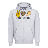 Heather Grey Peare Love Tacos Zipper Hoodie - Bettercallsaul