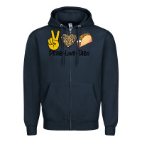 Navy Peare Love Tacos Zipper Hoodie - Bettercallsaul