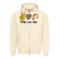 Sandshell Peare Love Tacos Zipper Hoodie - Bettercallsaul