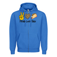 True Royal Peare Love Tacos Zipper Hoodie - Bettercallsaul